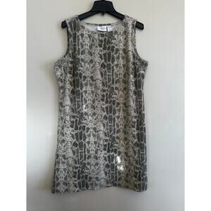 Liz Claiborne Snake Print Sleeveless Top Womens XL